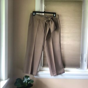 How & Wen cropped silk pants